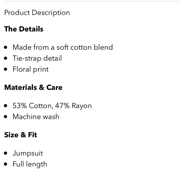 American Eagle Tropical Mix Print Tie-Strap Jumpsuit - Picture 11 of 11